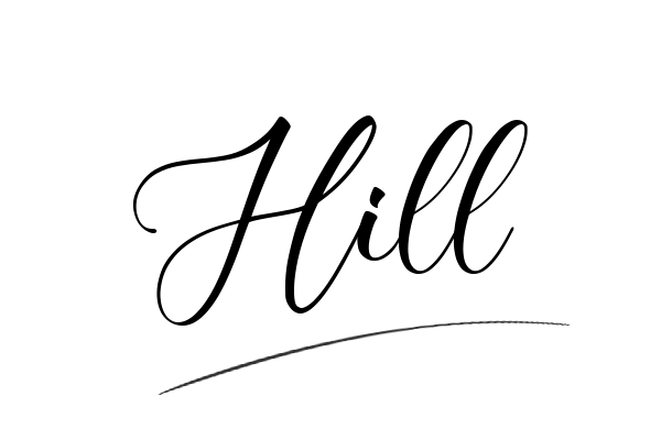 The best stylish Hill name signature simple easy in English