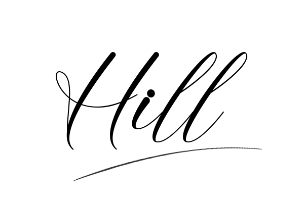 The best stylish Hill name signature simple easy in English