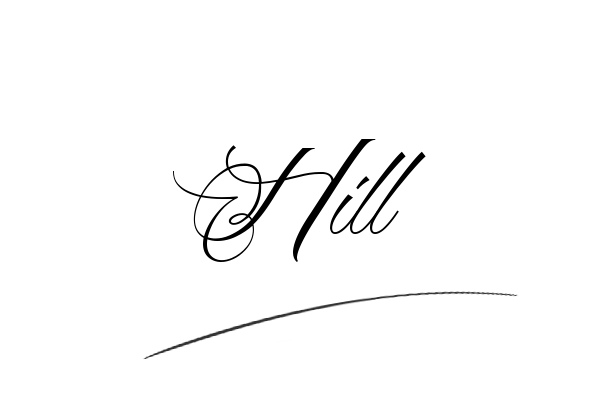 The best stylish Hill name signature simple easy in English