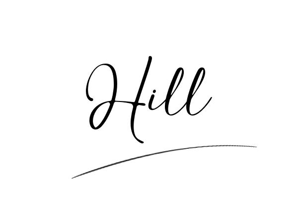 The best stylish Hill name signature simple easy in English