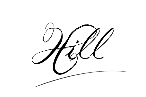 The best stylish Hill name signature simple easy in English