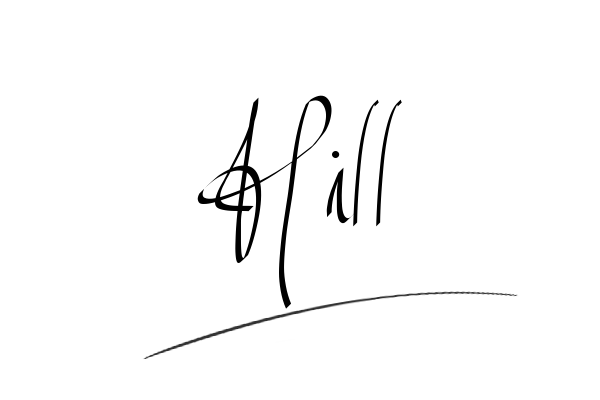 The best stylish Hill name signature simple easy in English