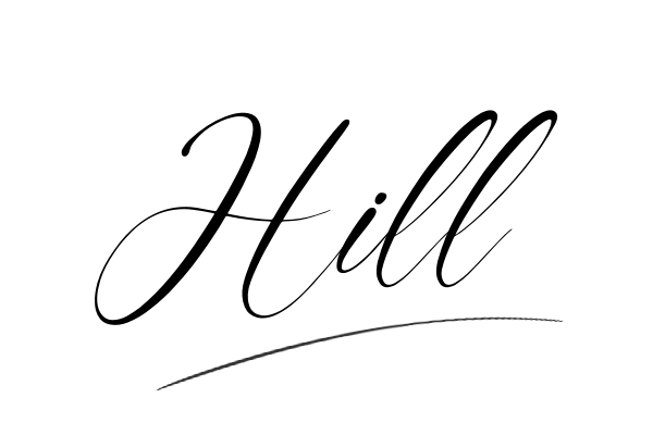 The best stylish Hill name signature simple easy in English