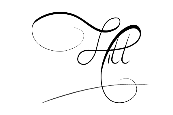 The best stylish Hill name signature simple easy in English