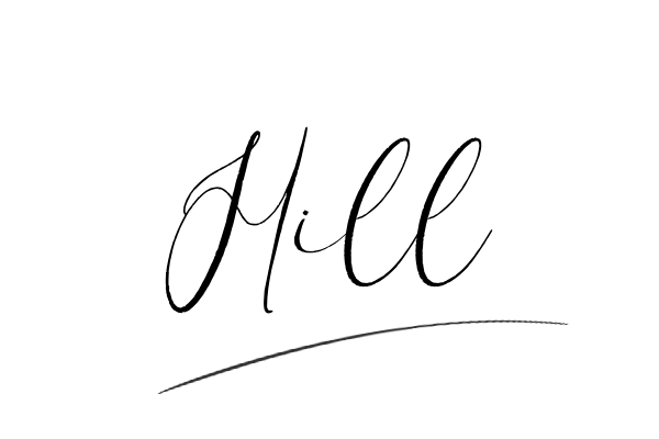 The best stylish Hill name signature simple easy in English
