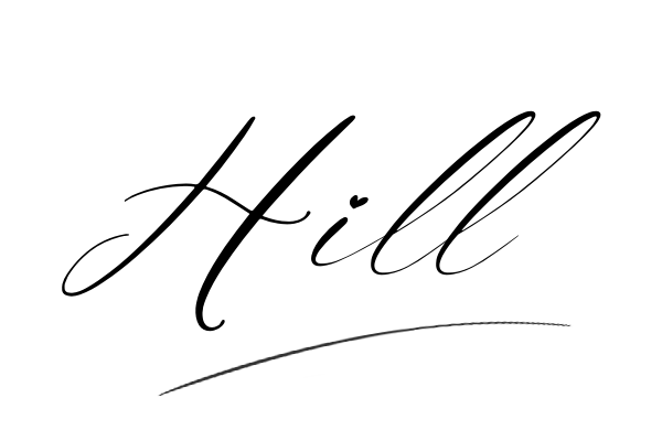 The best stylish Hill name signature simple easy in English