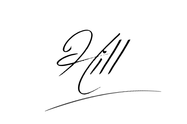 The best stylish Hill name signature simple easy in English