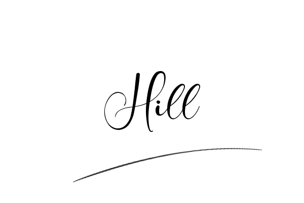 The best stylish Hill name signature simple easy in English