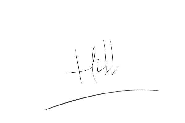 The best stylish Hill name signature simple easy in English