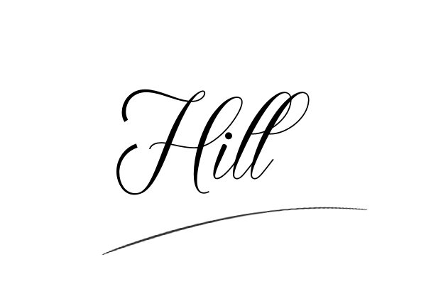 The best stylish Hill name signature simple easy in English