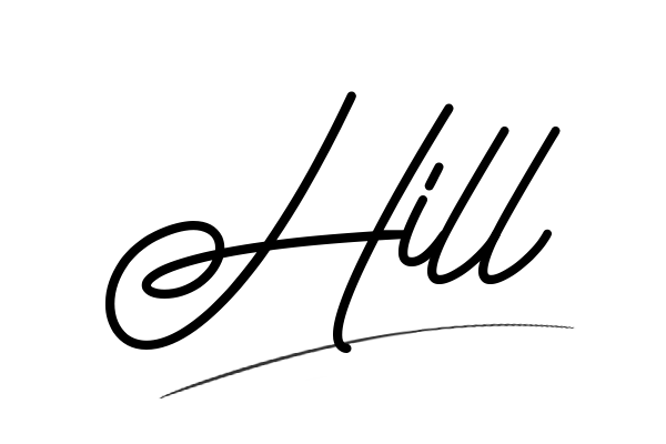 The best stylish Hill name signature simple easy in English
