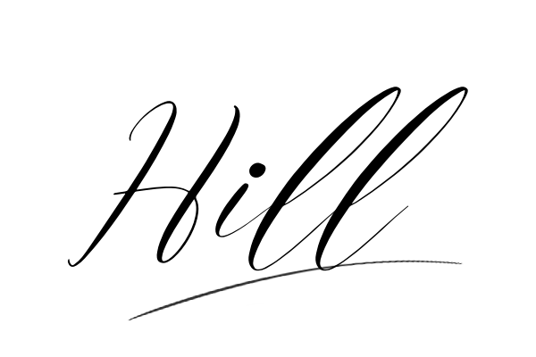 The best stylish Hill name signature simple easy in English
