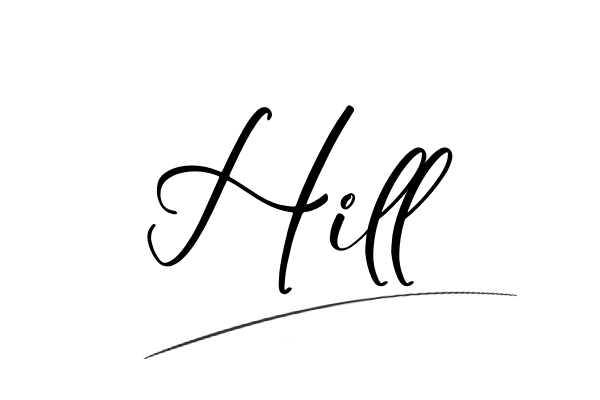 The best stylish Hill name signature simple easy in English