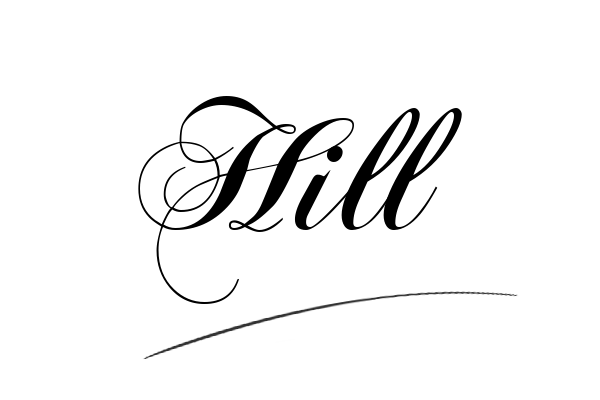 The best stylish Hill name signature simple easy in English