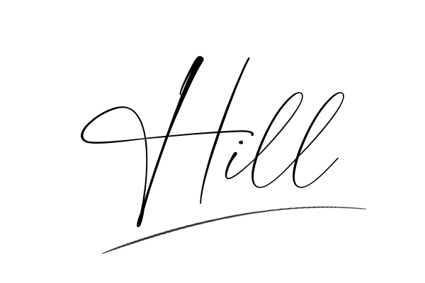 The best stylish Hill name signature simple easy in English