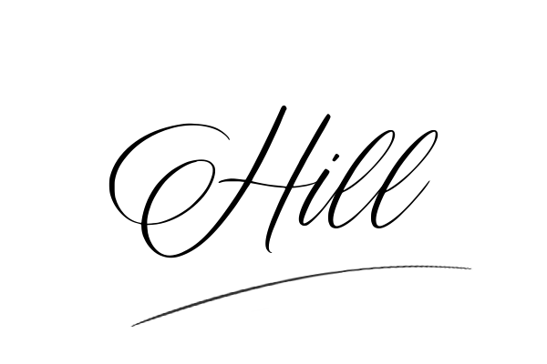 The best stylish Hill name signature simple easy in English