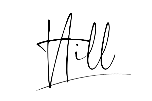 The best stylish Hill name signature simple easy in English