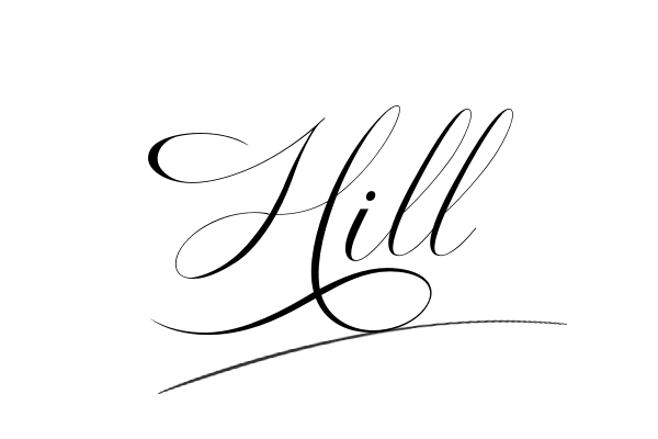 The best stylish Hill name signature simple easy in English