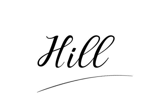 The best stylish Hill name signature simple easy in English