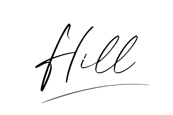 The best stylish Hill name signature simple easy in English