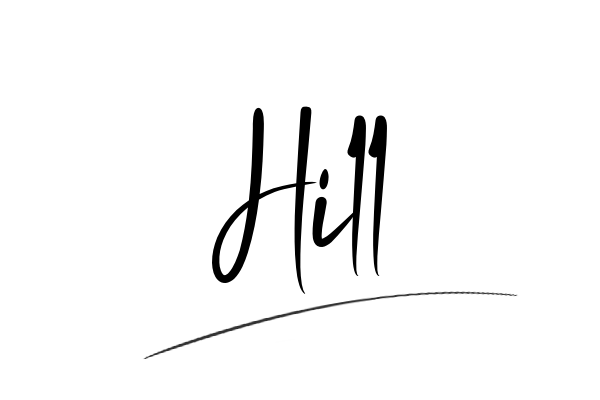 The best stylish Hill name signature simple easy in English