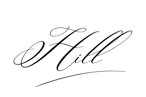 The best stylish Hill name signature simple easy in English