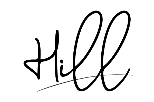 The best stylish Hill name signature simple easy in English