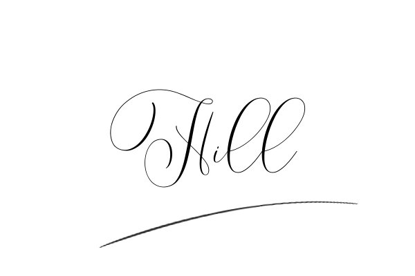 The best stylish Hill name signature simple easy in English
