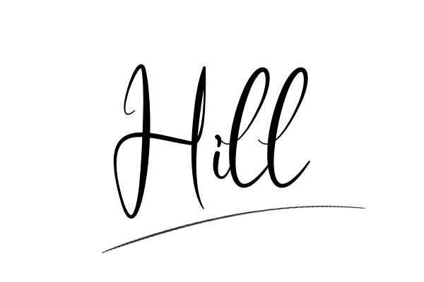 The best stylish Hill name signature simple easy in English