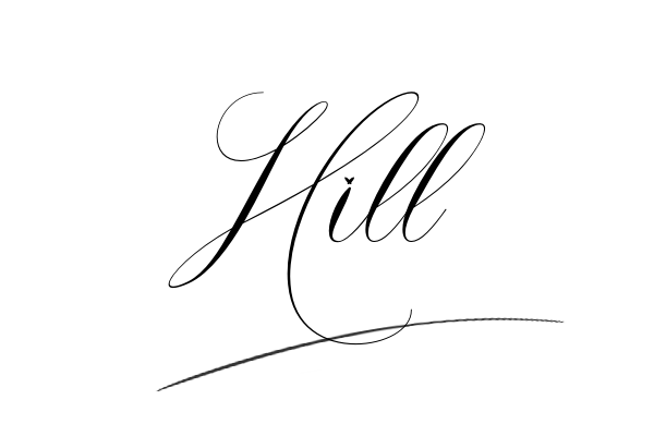 The best stylish Hill name signature simple easy in English