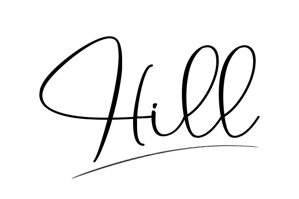 The best stylish Hill name signature simple easy in English