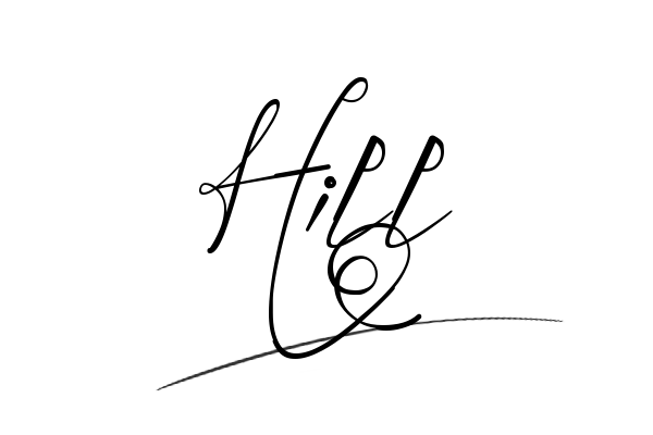 The best stylish Hill name signature simple easy in English