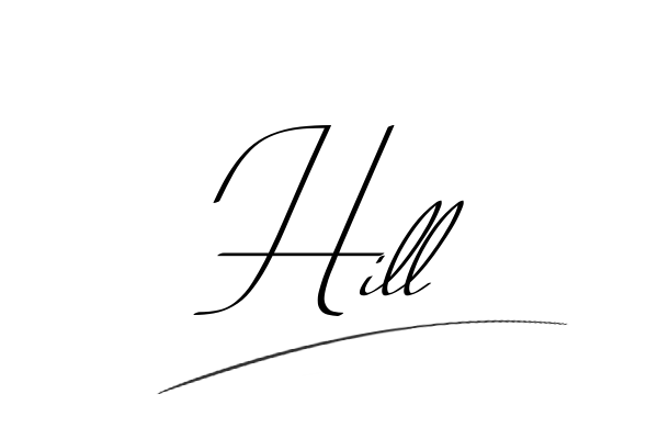 The best stylish Hill name signature simple easy in English