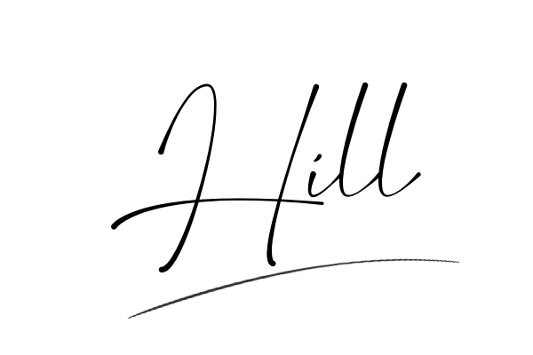 The best stylish Hill name signature simple easy in English