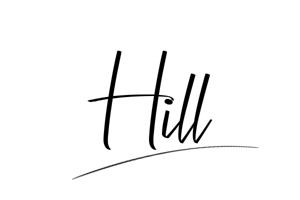 The best stylish Hill name signature simple easy in English