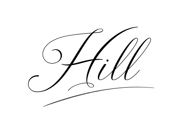 The best stylish Hill name signature simple easy in English