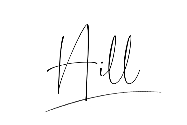 The best stylish Hill name signature simple easy in English