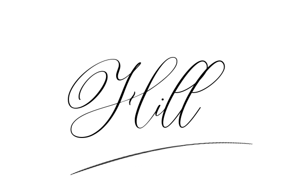 The best stylish Hill name signature simple easy in English