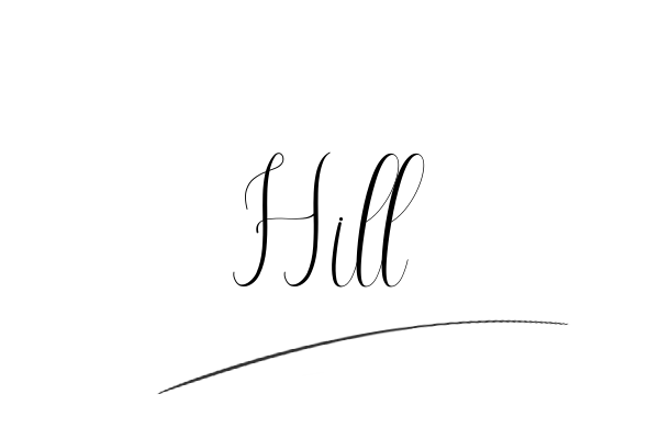 The best stylish Hill name signature simple easy in English