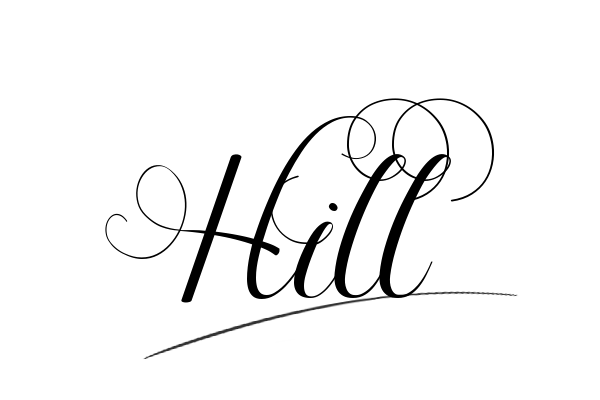 The best stylish Hill name signature simple easy in English