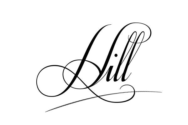 The best stylish Hill name signature simple easy in English
