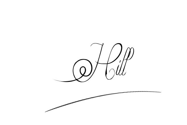 The best stylish Hill name signature simple easy in English