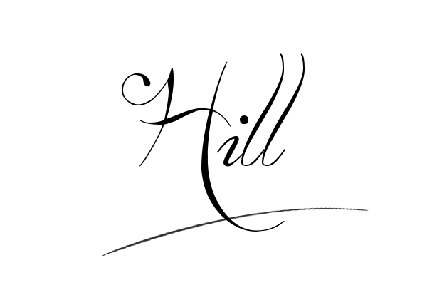 The best stylish Hill name signature simple easy in English
