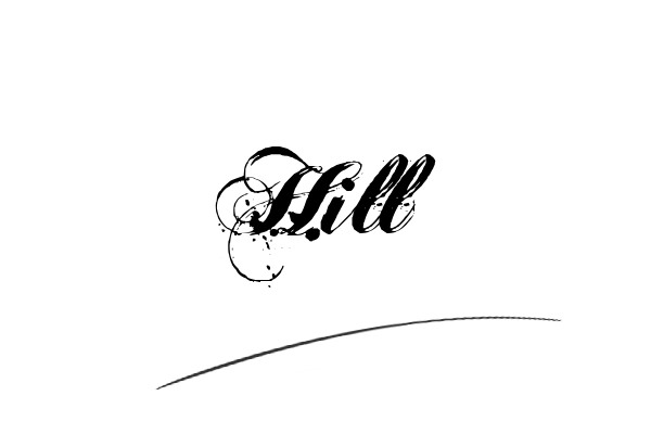 The best stylish Hill name signature simple easy in English