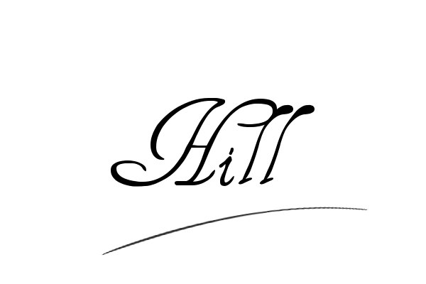 The best stylish Hill name signature simple easy in English
