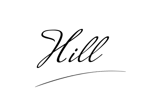 The best stylish Hill name signature simple easy in English
