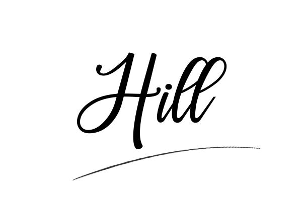The best stylish Hill name signature simple easy in English