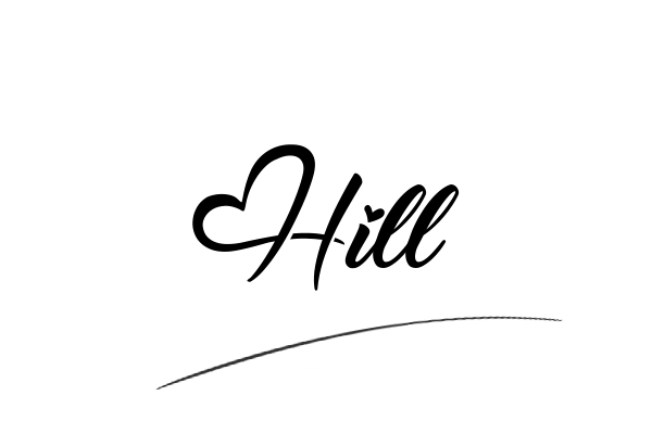 The best stylish Hill name signature simple easy in English
