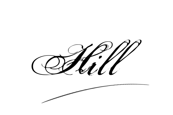 The best stylish Hill name signature simple easy in English