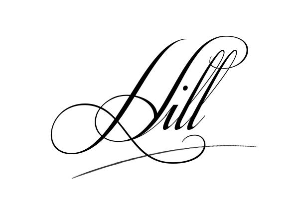 The best stylish Hill name signature simple easy in English